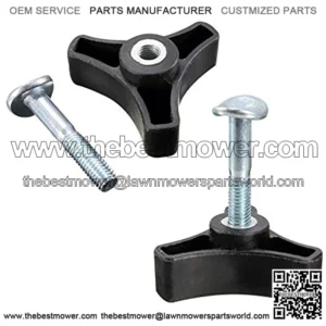 2 Pack Triangle Handle Knob Screw Bolt Fit for Honda Lawn Machine/Lawn Mower