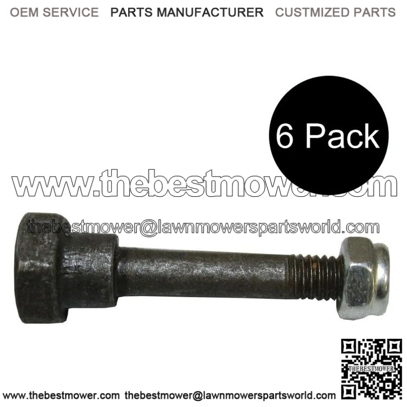 Snow Blower Thrower (6) Shear Pins w/ Nuts Fits Honda 90102-732-010 90114-SA0-00
