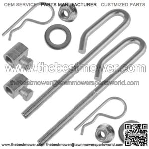 2 Deck Lift Bolt Nut Trunnion fits John Deere L100 L105 L107 L108 L110 L111 L118