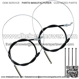946-04208 Replacement Engine Control Cable Fits MTD Troy Bilt Tuffy and Bronco Lawn Mowers (2)