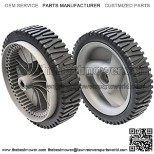 (2 Pack Lawn Mower Front Drive Wheels Replaces Craftsman 194231X460 583719501 Oregon 72-344 (Dark Grey)