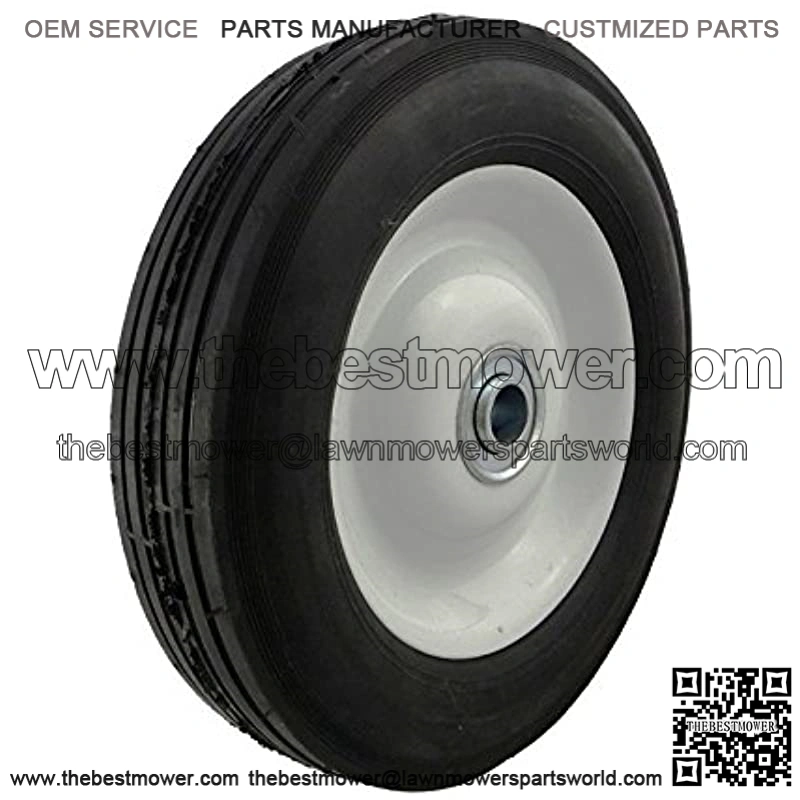 8x1.75" Semi Pneumatic Tire on Wheel with Offset Hub