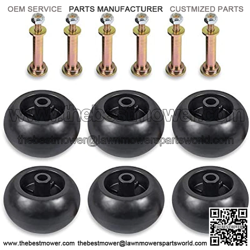 6 Lawn Mower Deck Wheel Kit Replacement for Exmark Toro Lawn-Boy 1-603299 68-2730 Bad Boy 022-5234-98 WORLDLAWN 5201081
