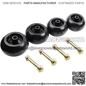 Mower Anti Scalp Deck Wheel Kit Replacement for Bad Boy 022-5234-98 Toro 1-603299 68-2730 Exmark 103-7263 103-4051 H 5391026-43 Many Bore 5/8" Wheel Size 4 Pack