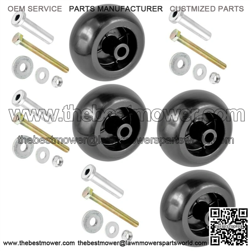 4 Deck Wheel for MTD Cub Cadet 734-3058 75304856A 734-3058B 7343058B 7343058