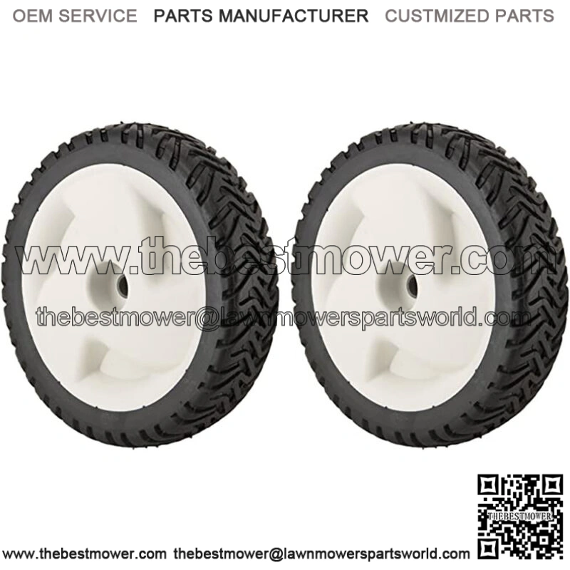 One set of (2) Aftermarket Replacement Lawn Mower Wheels