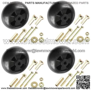 4 Deck Wheel Kit fits John Deere GX325 GX335 GX345 GX355 44" AM116299 AM133602