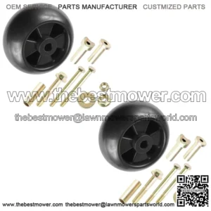 2 Deck Wheel Kit fits John Deere LX186 LX188 STX38 STX46 38" AM116299 AM133602