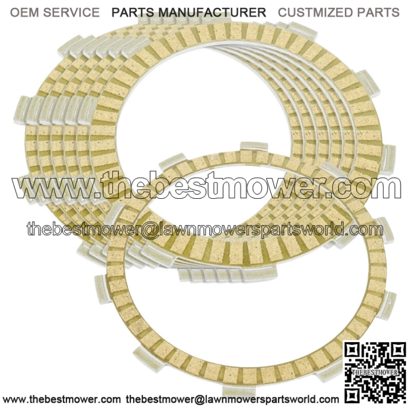 Clutch Friction Plates for Honda CB400T CB400Ti CB400TII Hawk 400 1978-1981 (Fits: Honda)