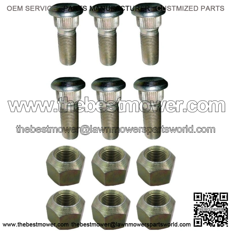 Front Wheel Studs W/ Nuts Fits Ford Fits Case-IH Fits Massey Ferguson Tractors