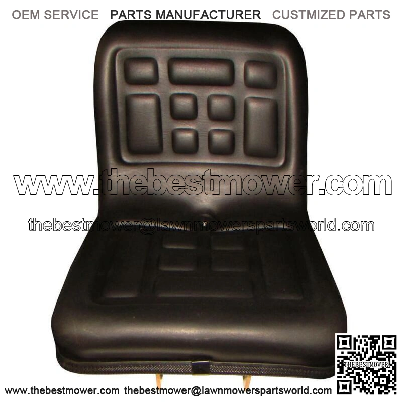 Seat Compact Tractor Polyurethane with Flip Brackets Black fits Yanmar Fits Ford