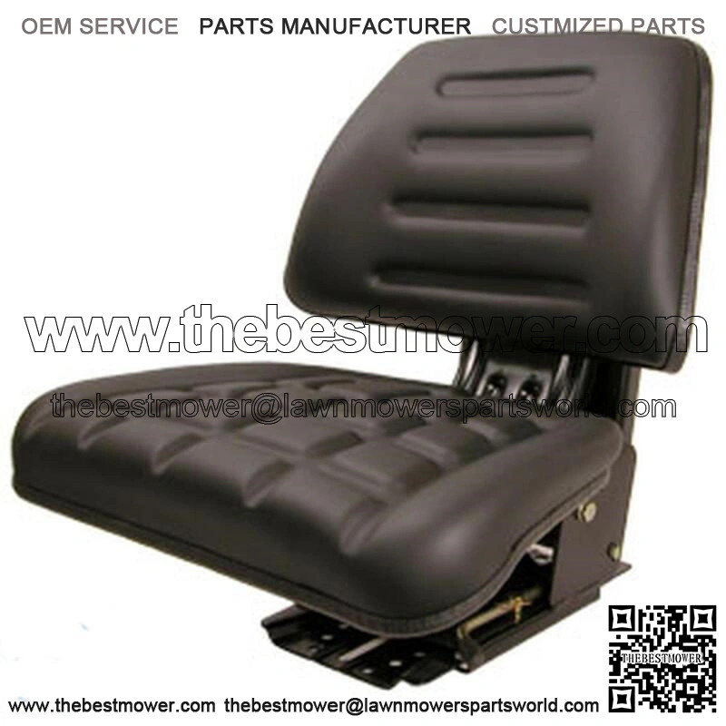 T116BL Black Seat W/ Trapezoid Backrest Fits John Deere Fits Case IH Fits New Ho