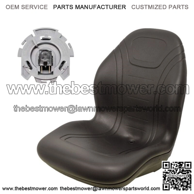 Black Seat Fits John Deere Skid Steer 675 675B 4475 5575 6675 7775 8875 CT315