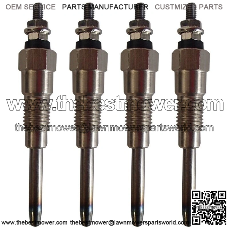 4X Glow Plug for 6655233 Fits Bobcat 751 753 763 773 7753 S160 S175 S185