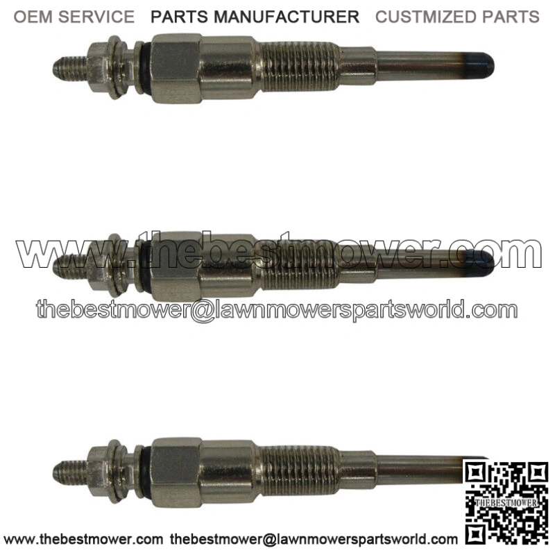3 Glow Plug 16851-65510 Fits Kubota D722 D902 D905 D1005 D1105 V1505 V1305