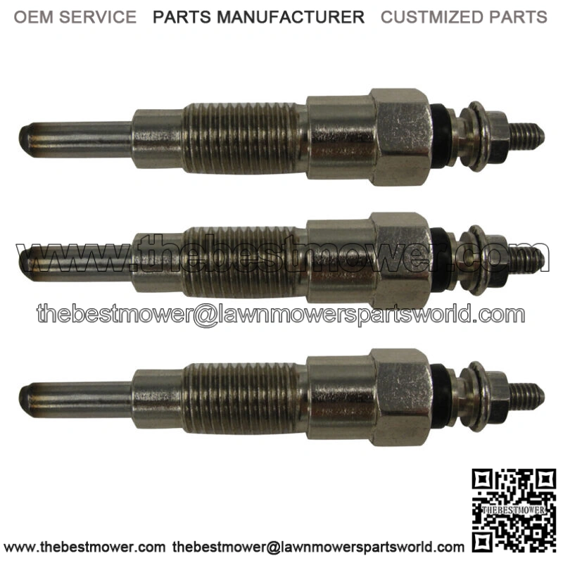 (3) Engine Glow Plugs Fits Kubota 15261-65510 15521-65512 B6100 B7100 L2350 KH28