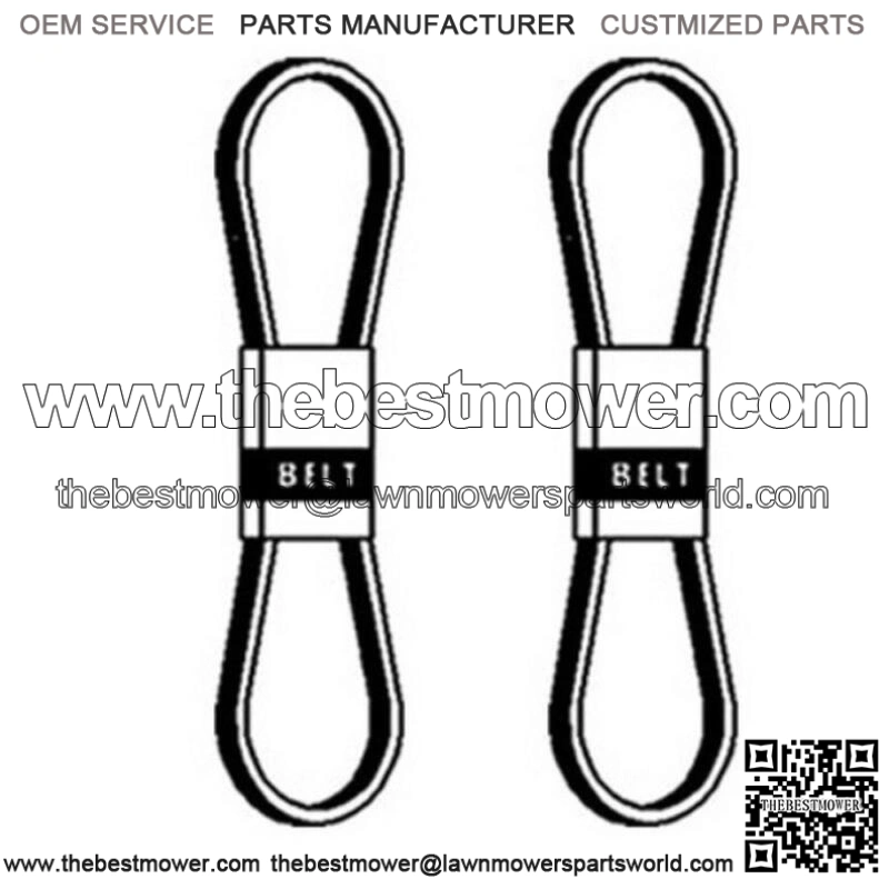 2PK V Belt Fits Toro 106-7350 Z Master Z500 Mowers