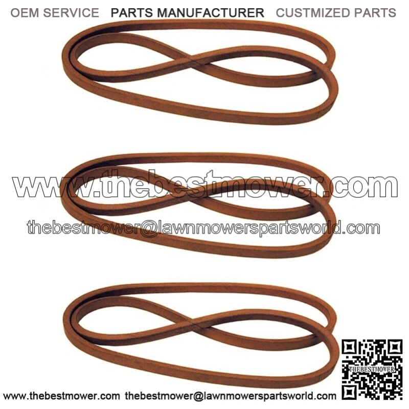3 Pack Lawn Mower Belt Fits Craftsman 144959 138255 130801 532144959 532138255