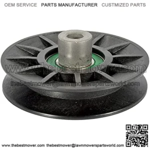 332519B V-Idler Pulley for Craftsman, Husqvarna, Mowers Replaces OEM Numbers 194326 and 532194326, Black