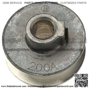 Die Cast 200A 2" x 1/2" Die-Cast V-Grooved Pulley (Discontinued by Manufacturer)