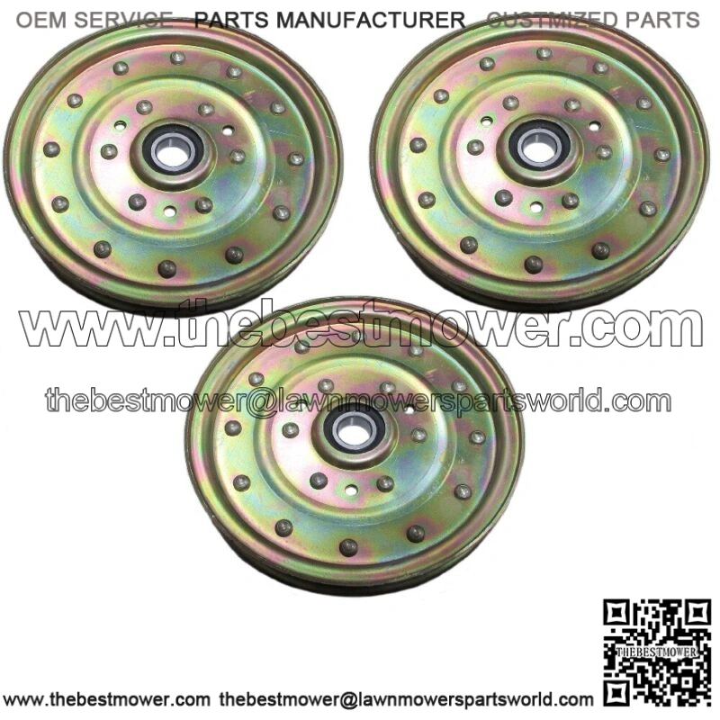 3 Idler Pulleys Fits Exmark Fits Toro 126-7685 1-633109 116-4667 Fits Husqvarna