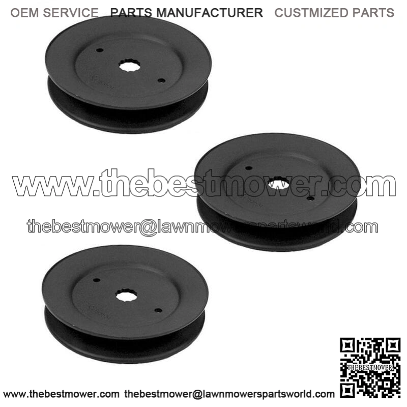 3PK Craftsman 42" 50" 54" Deck Mandrel Pulley 173436 153535 532153535 129861