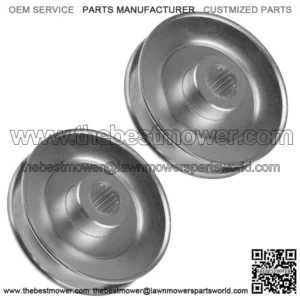 2 Transmission Pulley For John Deere 1642HS 1742HS CV490S MIU800221