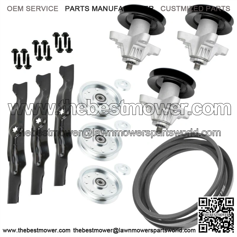 50" Deck Spindle Blade Belt Pulley Kit fits Troy Bilt RZT 50 Mustang XP 50" Deck