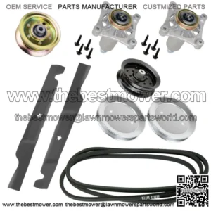 46" Deck Spindles Blade Belt Pulley Kit for Husqvarna YTH20K46 YTH22V46 YTH21K46