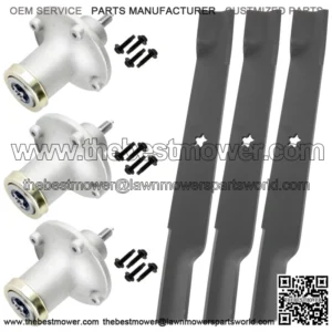 61" Deck Spindle Blade Rebuild Kit for Husqvarna MZ6128 FD61M 61" Deck