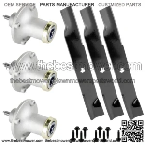 52" Spindle Blade Rebuild Kit for Husqvarna GTH2752TF GTH24V52LS GTH26V52LS