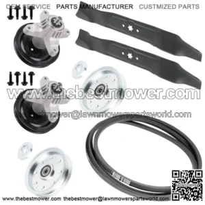 42" Deck Spindle Idler Pulley Blade Belt Kit for MTD LT542H LT-542H 2005 2006