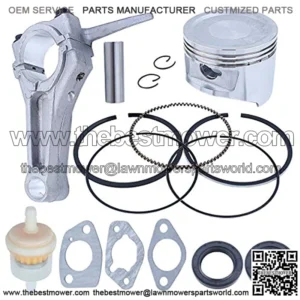 Adefol Generator Engine Connecting Rod 88mm Piston Ring Crankshaft Oil Seal Kit fit for Honda GX390 188F 13HP Motor Lawnmower Trimmer Replacement Parts for 13101-ZF6-W00 13010-ZF6-003