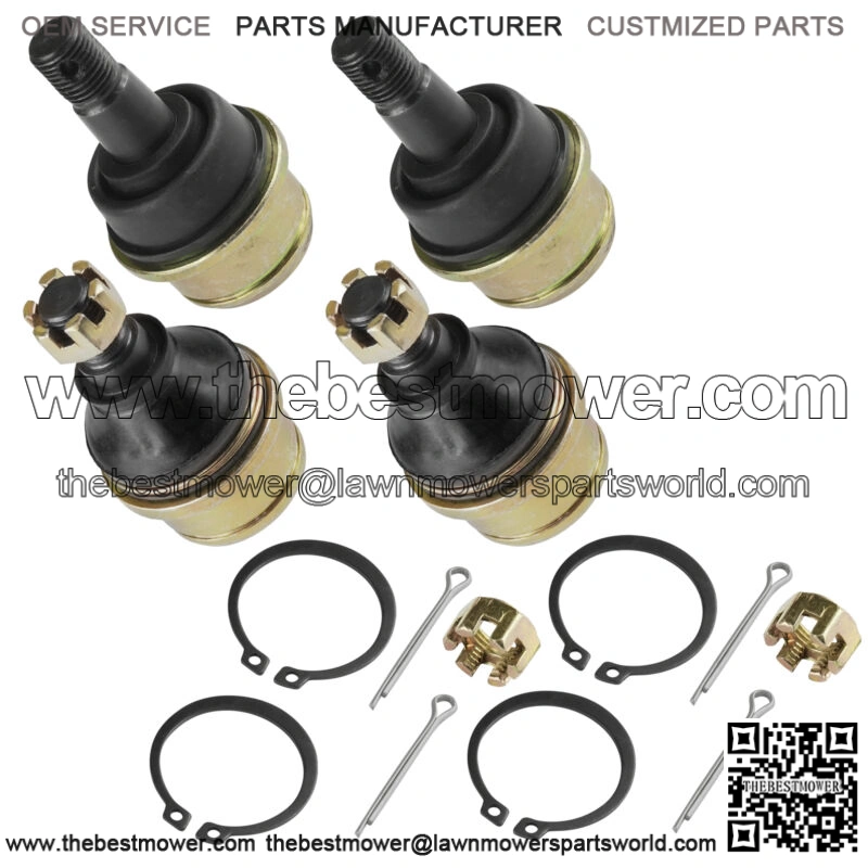 4 Upper and Lower Knuckle Ball Joint Fits Honda TRX350 Rancher 350 2000 - 2006 (Fits: Honda)