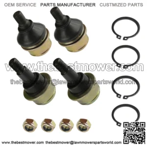 4 Front A-Arm Lower Upper Ball Joint For John Deere XUV560E XUV590E XUV590M