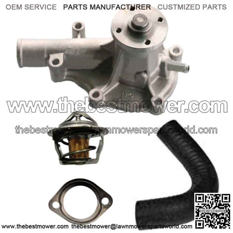 New Water Pump with Return Hose & Thermostat Fits Kubota D1105