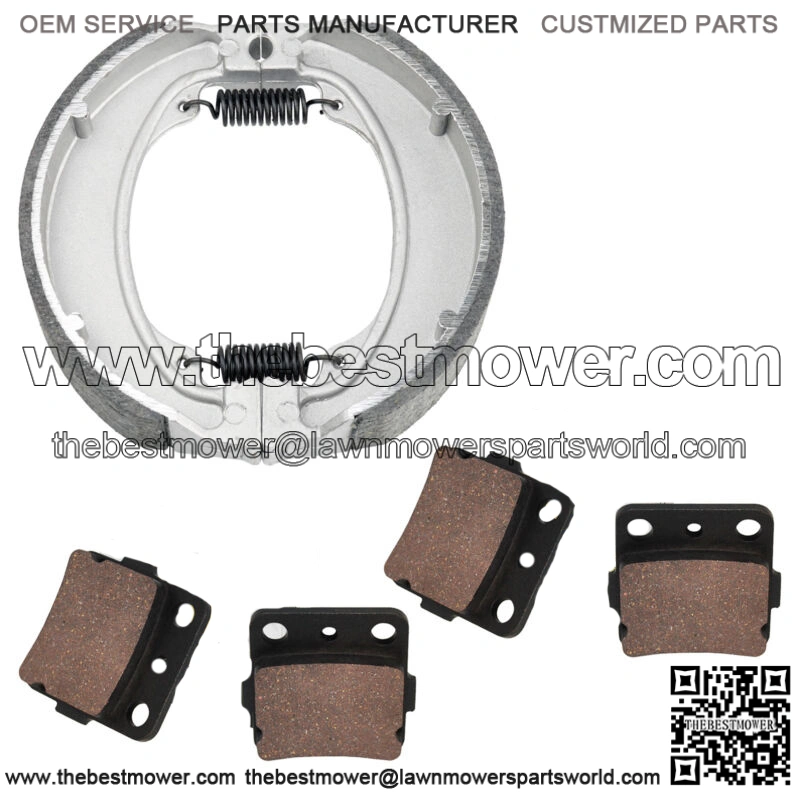 Front Brake Pads & Rear Brake Shoes for Honda TRX250EX Sportrax 250 Ex 01-08 (Fits: Honda)