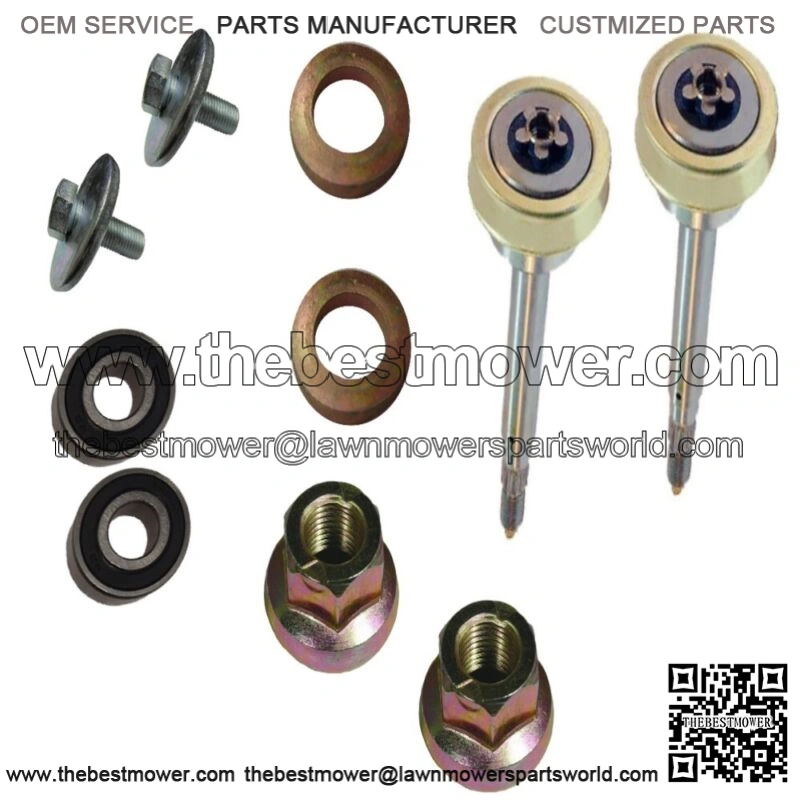 2 Complete Spindle Shaft w/ Hardware Kit fits Craftsman Fits Husqvarna