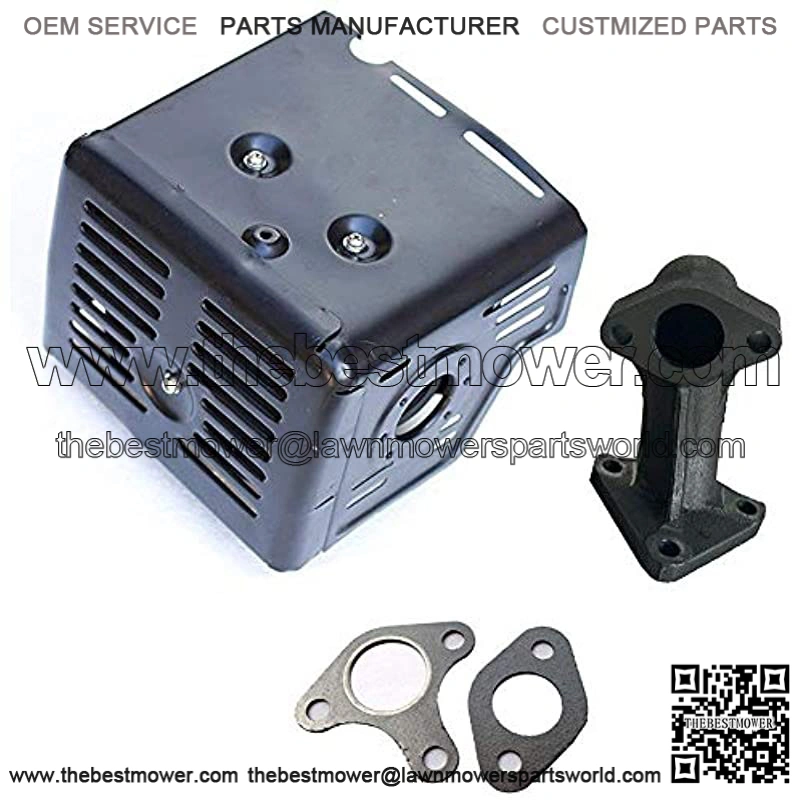 Gardening Mall Replacement for Honda GX240 GX270 Gx340 Gx390 8HP 9HP 11HP 13HP Muffler Exhaust Assembly with Exhaust Pipe (GX240)