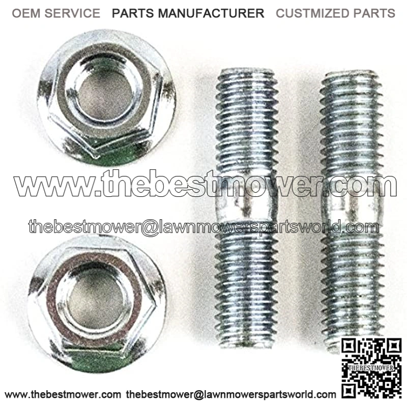 Brand Part Muffler Bolt Exhaust Stud Nut Kit Compatible with Honda GX110 GX120 GX160 GX200, OEM 90047-ZE1-000 Small Engine