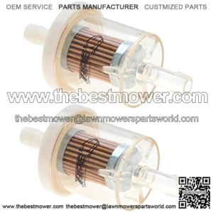 APE RACING Inline Fuel Filter Universal Fuel Filters for Small Engine Motorcycle Lawn Mower (Pack of 2) Replace 691035 49019-0027 AM108356