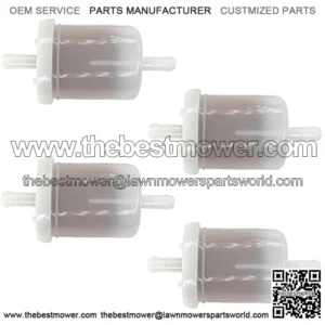 Pack of 4 5/16" Clear Plastic in-Line Fuel Filter for T1600 Tg1860 Zd18 Zd21 Zd25 Zd28 Zd326 Zd331 Zd1011 Zd1021 Zg327 Zg332