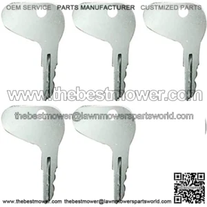 Full-Time (5 Piece) Replacement for Ignition Key Kubota L Series Equipment & Tractor Key-Ignition Key for Case, Cub Cadet, Kubota, Mahindra, Mitsubishi-Satoh, Part Number 32412