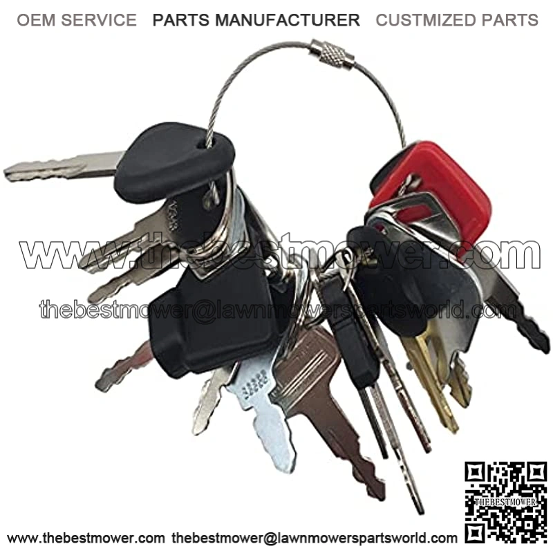 Heavy Equipment Key Set Construction Blank Ignition Key for Heavy Equipment Machines 18 Keys