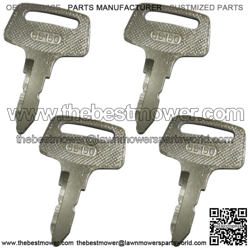 (4) 55150 Ignition Start Starter Keys to Fits Kubota Mower Tractor