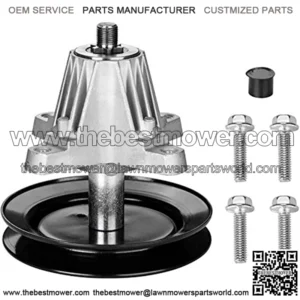 Spindle Assembly for Cub Cadet Troy Bilt Pony Bronco 42" Mower Deck Tractor Riding Mower, Come with All the Mounting Hardware Including Threaded Bolt, Replace 918-04822B 918-04822A 618-04822