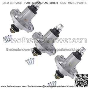 Replacement Spindle Assembly Pack of 3 - Compatible with 42", 48", 54" Deck Lawn Mowers - LA100-LA165, D100-F160, X105, X106, X110, X120 - Replaces GY20454, GY20867, GY20962, GY21098