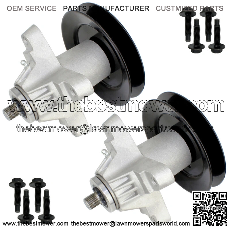 2 Spindle Assembly W/Pulley For Troy Bilt Tb2450 HOrse Mustang XP Rzt 50in Deck