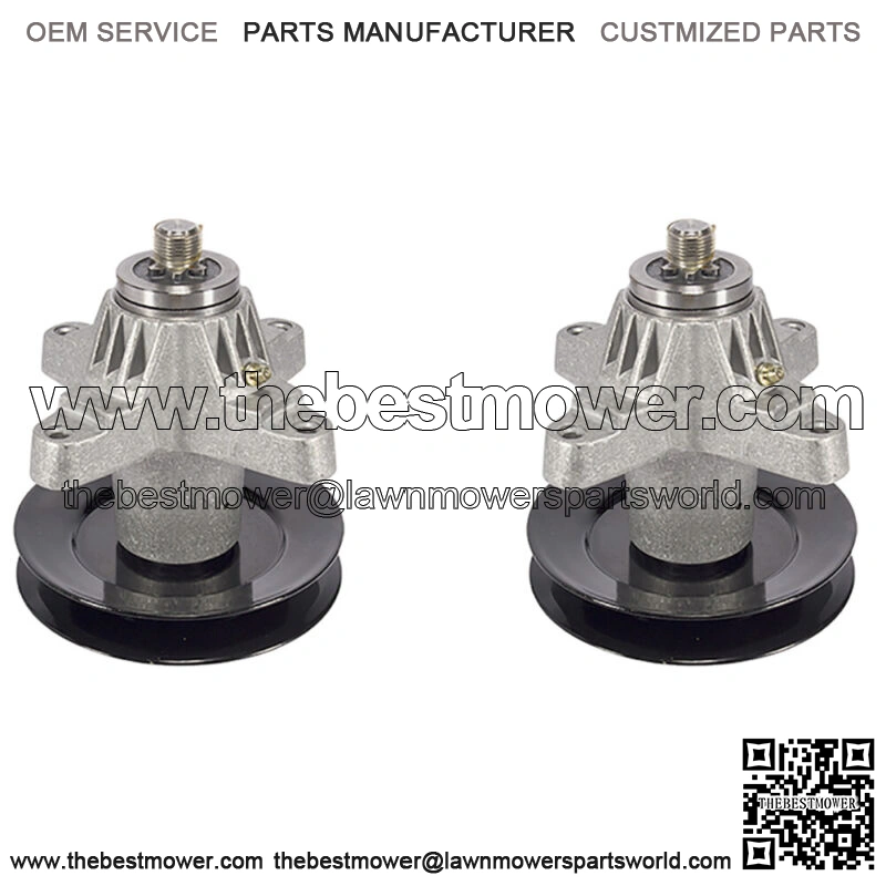 2 SPINDLE ASSEMBLY w/PULLEY FOR TROY BILT TB2450 Horse Bronco Mustang XP RZT 50