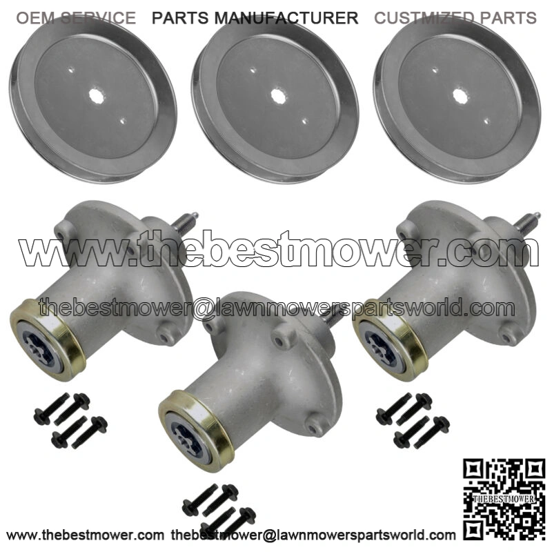 3 Spindle Assembly with Pulley fits Husqvarna MZT61 MZ61 MZ6125 MZ6128